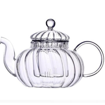 new design Food Grade Glass Teapot With Infuser